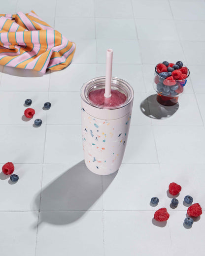 Insulated Tumbler With Straw Lid